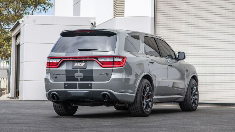Borla 2021+ Dodge Durango SRT Hellcat 6.2L V8 AWD S-Type Cat-Back Exhaust System - Black Chrome Tips 140885BC 140885BC Photo - lifestyle view