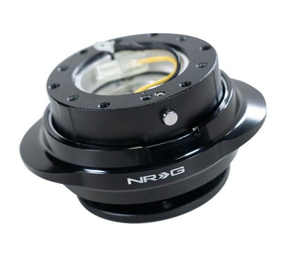 NRG Quick Release Kit - Black Body / Shinny Black Oval Ring SRK-220BK Photo - Primary