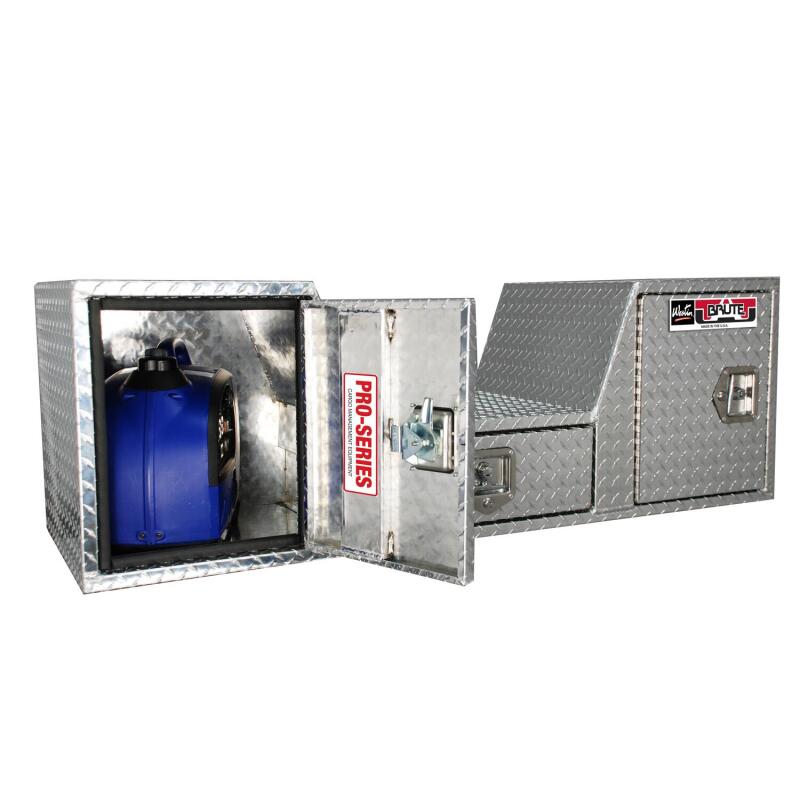 Westin/Brute V Shape Goose Neck 5th Wheel 57in Tailgate Box 1 Drawer/2 Swing Doors - Aluminum 80-RB257D 80-RB257D Photo - Unmounted
