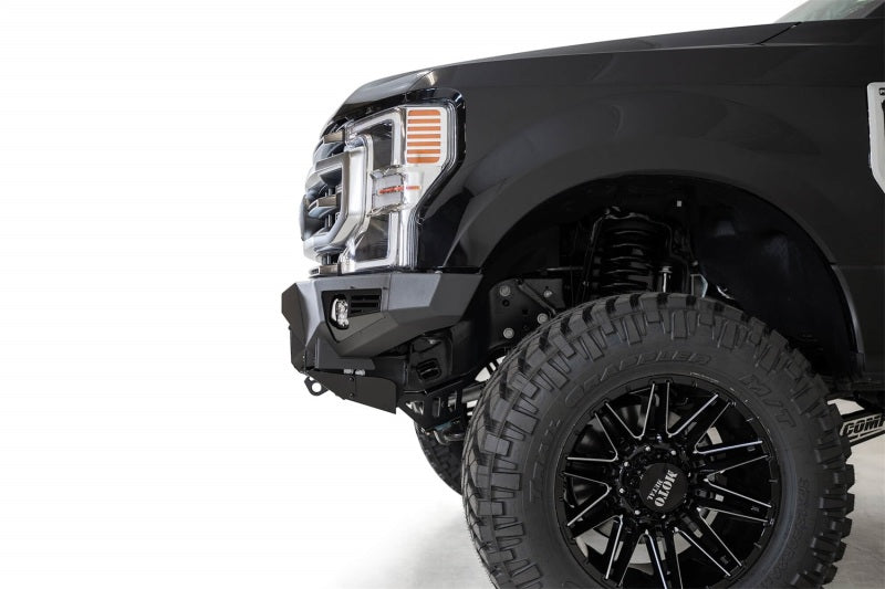 Addictive Desert Designs 17-20 Ford Super Duty Bomber Front Bumper w/ Mounts For 3 Baja Designs LP6s F160014100103 F160014100103 Photo - Mounted