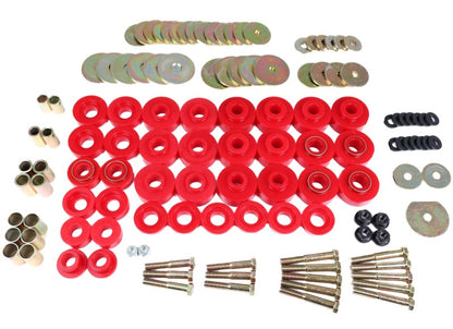 Energy Suspension 65-67 Chevrolet Biscayne/Bel Air/Caprice/Impala Body Mount Set w/ Hardware - Red 3.4172R 3.4172R Photo - Primary