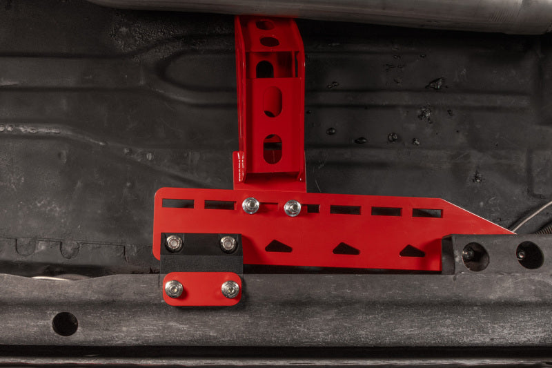 UMI Performance 78-88 GM G-Body Modular Adjustable Transmission Crossmember - Red 3108-R 3108-R Photo - Mounted