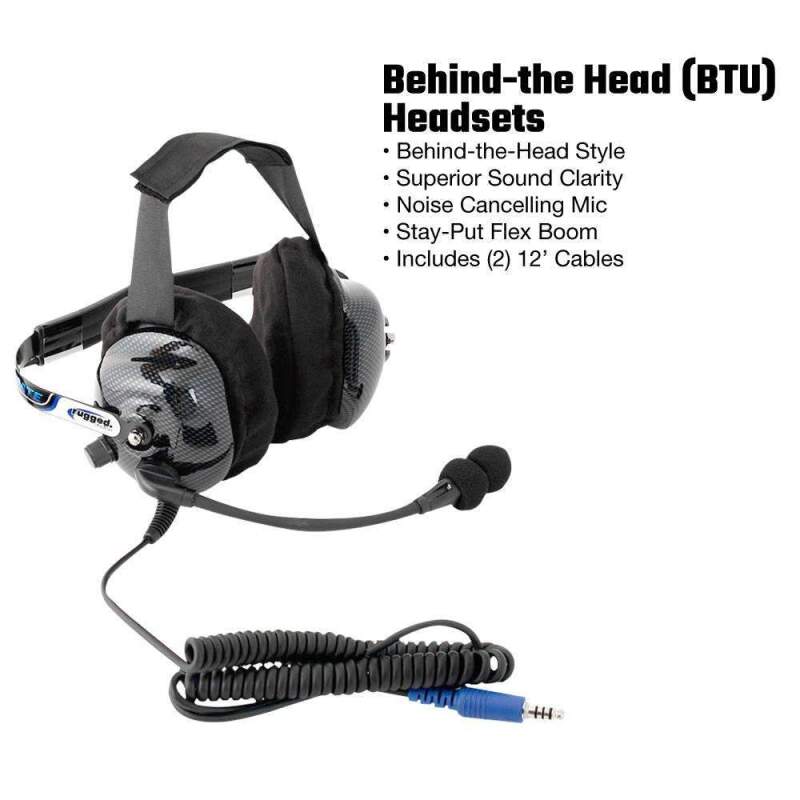 Rugged Radios Single Seat Kit with Digital Radio Behind-the-Head H42 Ultimate Headset SS-M1-BTU SS-M1-BTU Photo - Primary