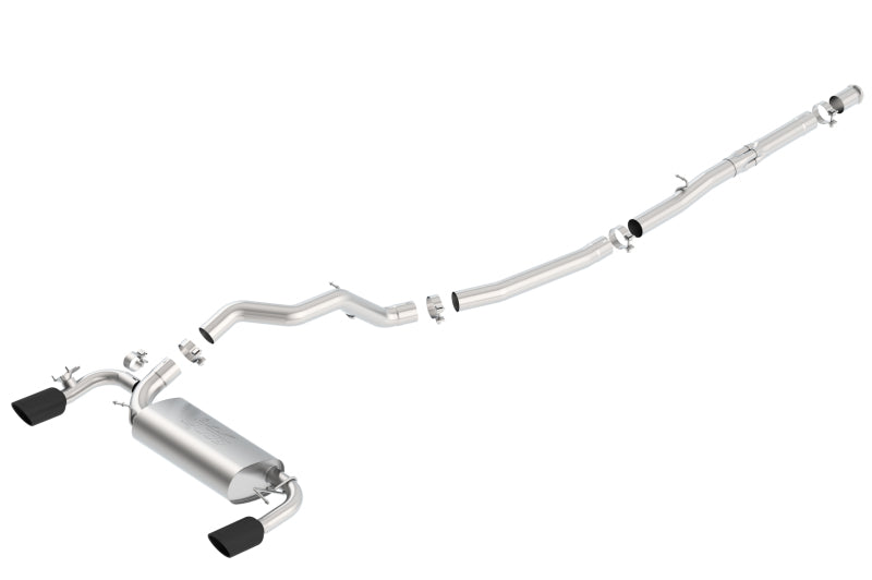 Borla 16-18 Ford Focus RS 2.3L MT AWD ATAK Catback Exhaust w/ Black Chrome Tip 140730BC 140730BC Photo - Primary