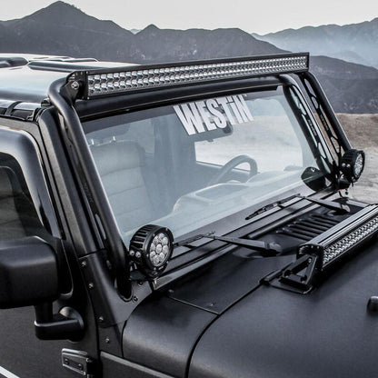 Westin/Snyper 07-17 Jeep Wrangler Snyper Overhead Light Hoop - Textured Black 62-41005 62-41005 Photo - Mounted