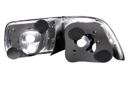 Anzo 1996-2000 Honda Civic Taillights Black 221062 Photo - Unmounted