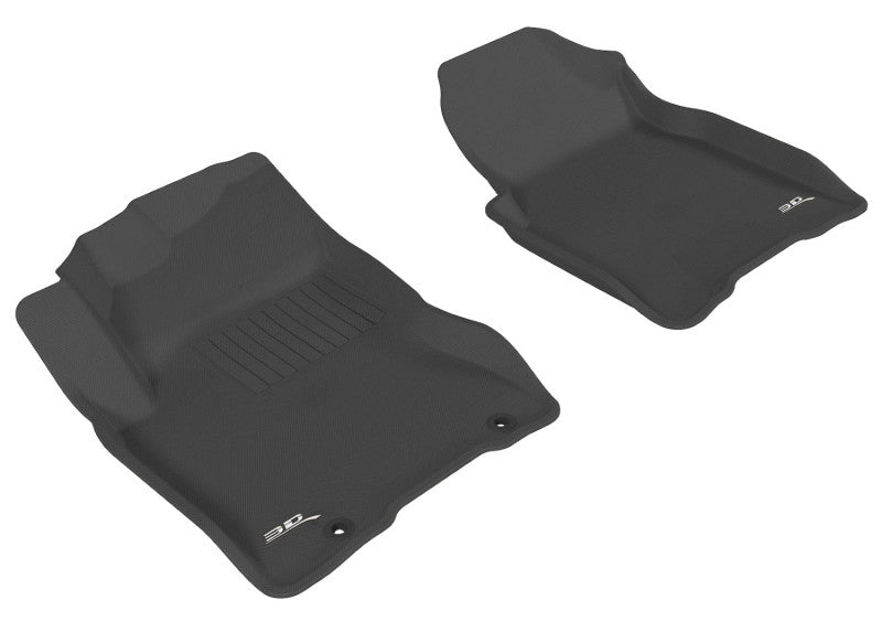 3D MAXpider 2008-2013 Nissan Rogue Kagu 1st Row Floormat - Black L1NS02911509 L1NS02911509 Photo - Primary