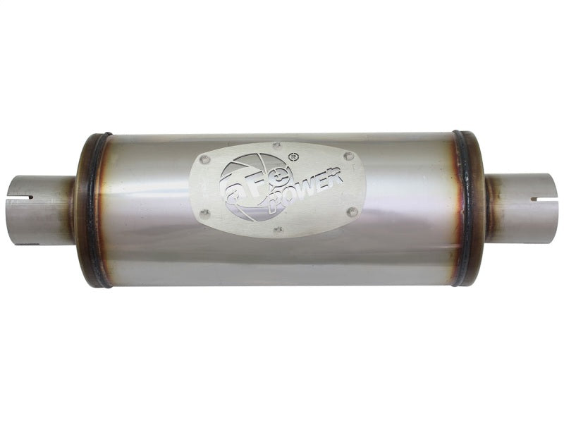 aFe  POWER 49M00007 MACH Force-Xp 2-1/2" 409 Stainless Steel Muffler 49M00007 Photo - Unmounted