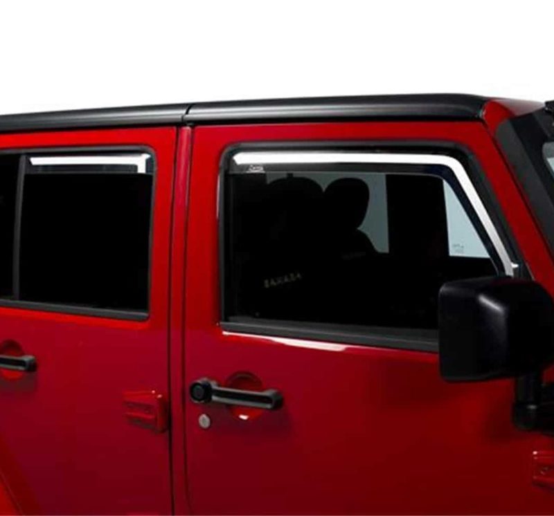 Putco Element Tinted Window Visors, Jeep Wrangler JK - 4 Door 580229 Photo - Primary