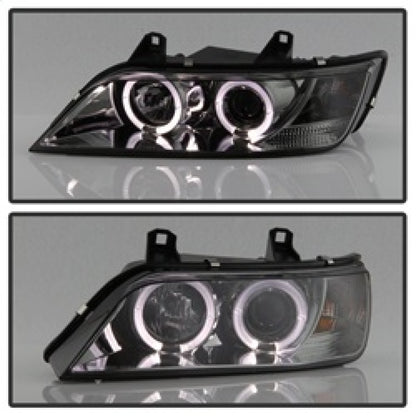 Spyder BMW Z3 96-02 Projector Headlights LED Halo Smoke High H1 Low H1 PRO-YD-BMWZ396-HL-SM 5009104 5009104 Photo - Unmounted
