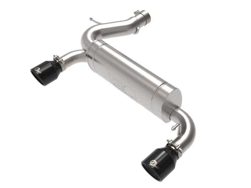 aFe Vulcan 3in 304 SS Axle-Back Exhaust 2021 Ford Bronco L4-2.3L (t)/V6-2.7L (tt) w/ Black Tips 49-33137-B 49-33137-B Photo - Primary
