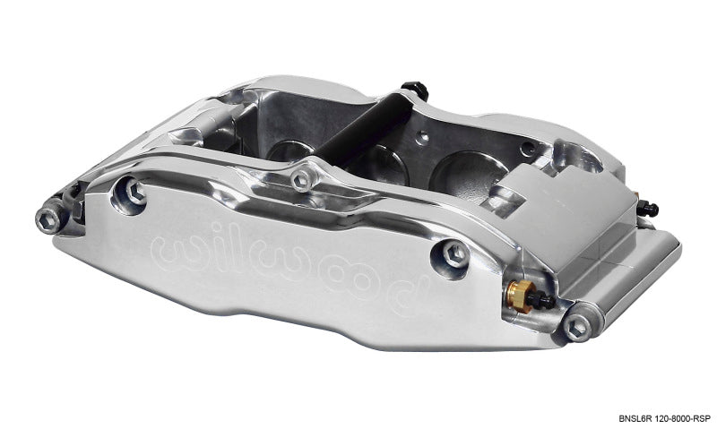 Wilwood Caliper-BNSL6R-RH-Polished 1.62/1.12/1.12in Pistons 1.25in Disc 120-8000-RSP 120-8000-RSP Photo - Primary
