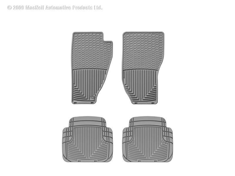 WeatherTech WT Rubber Mats - Front - Grey Floor Mats Floor Mats - Rubber main image