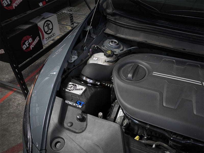 aFe Momentum St Pro 5R Cold Air Intake System Jeep Cherokee (KL) 14-18 V6- 54-46215 Photo - Mounted