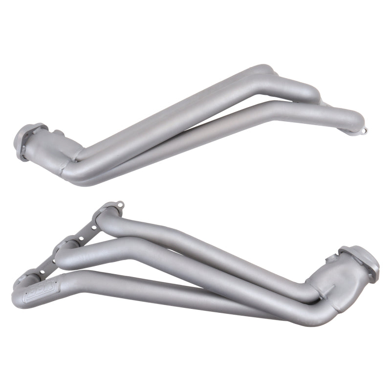 BBK 05-10 Dodge Challenger V6 Long Tube Exhaust Headers And Y Pipe And Converters - 1-5/8 Chrome 4055 4055 Photo - Primary