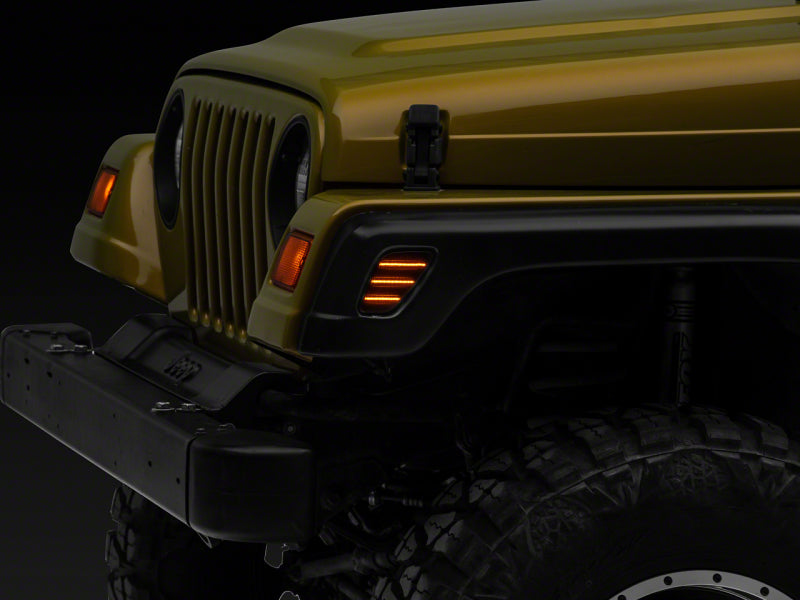 Raxiom 97-06 Jeep Wrangler TJ Axial Series LED Side Marker Lamps- Smoked J166834 J166834 Photo - Primary