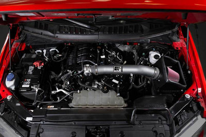 K&N Engineering K&N 18-24 Ford F150 3.3L V6 Performance Air Intake System w/ Red Air Filter 77-2619KC 77-2619KC Photo - Mounted