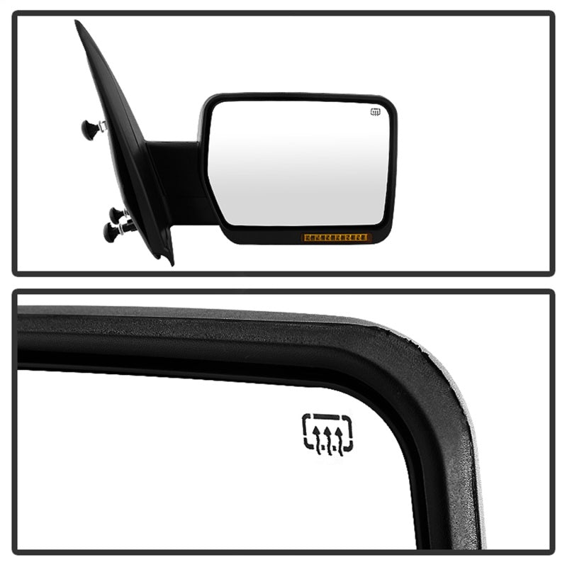 SPYDER Xtune Ford F150 07-14 Power Heated Amber LED Signal OE Mirror Left MIR-03349EH-P-L 9935336 9935336 Photo - Unmounted