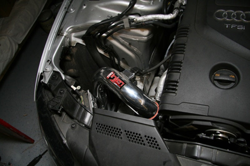 Injen 09-16 Audi A4 2.0L (t) Black Cold Air Intake SP3080BLK SP3080BLK Photo - Mounted