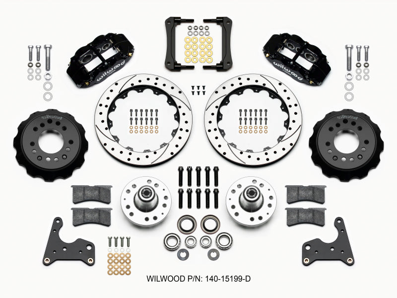 Wilwood Narrow Superlite 6R Front Hub Kit 12.88in Drilled 65-72 CDP C Body -Drum 140-15199-D 140-15199-D Photo - Primary