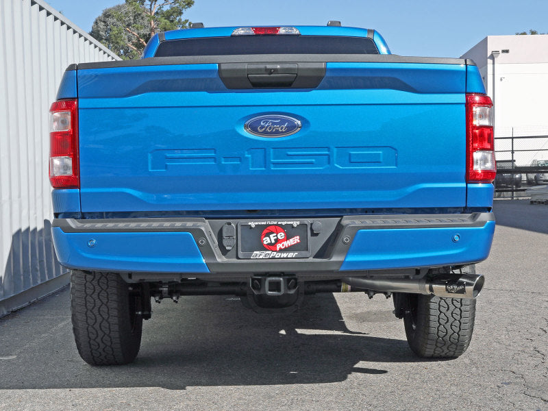 aFe Apollo GT 3in 409 SS Cat-Back Exhaust 2021 Ford F-150 V6 2.7L/3.5L (tt)/V8 5.0L w/ Polished Tips 49-43125-P 49-43125-P Photo - Mounted