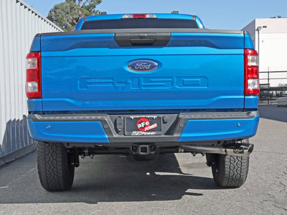 aFe Apollo GT 3in 409 SS Cat-Back Exhaust 2021 Ford F-150 V6 2.7L/3.5L (tt)/V8 5.0L w/ Polished Tips 49-43125-P 49-43125-P Photo - Mounted