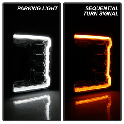 Spyder Ford F-250/F-350/F450 17-18 Full LED Headlights Black PRO-YD-FS17HALAP-SEQ-C 5087447 5087447 Photo - Unmounted
