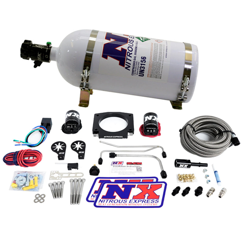 Nitrous Express LS Single Entry 90mm Plate Hardline System (50-400hp) w/15lb Bottle 20934S-15 20934S-15 User 1