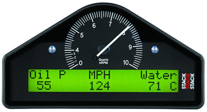AutoMeter Stack Multi-Function Dash Display Logger (MFD) 0-8K RPM - Black ST8916S-A ST8916S-A User 1