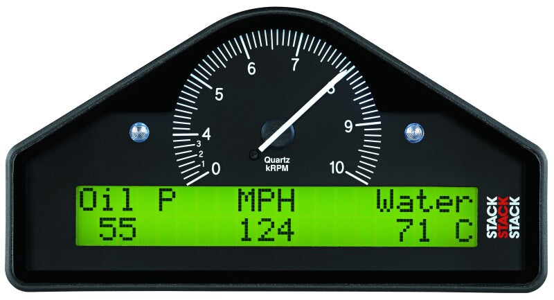 AutoMeter Stack Multi-Function Dash Display Logger (MFD) 0-8K RPM - Black ST8916S-A ST8916S-A User 1