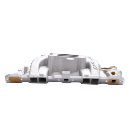 Edelbrock Manifold, Sbc 23-degree, Marine Rpm,  1987-1995, With Brass 2506 Photo - out of package