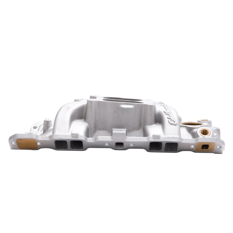 Edelbrock Manifold, Sbc 23-degree, Marine Rpm,  1987-1995, With Brass 2506 Photo - out of package