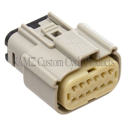 NAMZ 07-23 Touring/LiveWire Main Harness Molex MX-150 12-Position Female - Black (HD 72489-07GY) NM-33472-1202 NM-33472-1202 Photo - Primary
