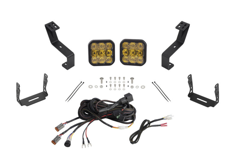 Diode Dynamics SS5 Bumper LED Pod Light Kit for 2019-Present Ram - Yellow Pro Combo DD7616 DD7616 Photo - Primary