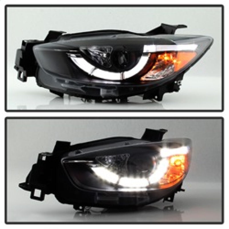 Spyder Mazda CX-5 13-15 Projector Headlights - DRL LED - Black PRO-YD-MCX513-DRL-BK 5083319 5083319 Photo - Unmounted
