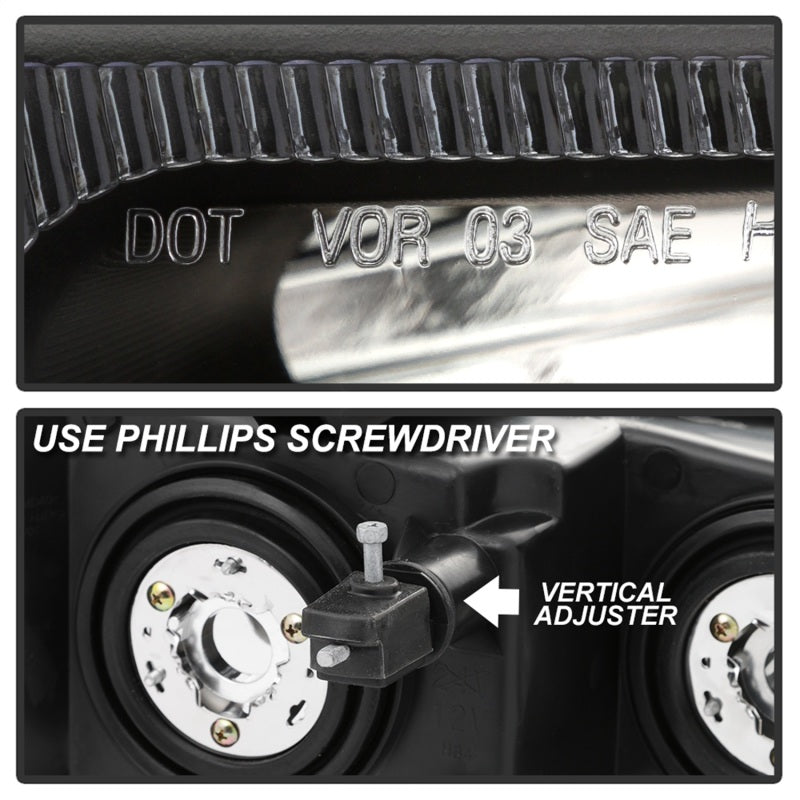SPYDER xTune 03-17 Chevrolet Express 1500 OEM Style Headlights - Black (HD-JH-CEX03-OE-BK) 9042485 9042485 Photo - Unmounted