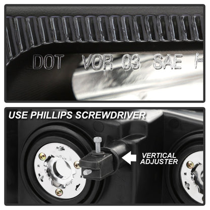SPYDER xTune 03-17 Chevrolet Express 1500 OEM Style Headlights - Black (HD-JH-CEX03-OE-BK) 9042485 9042485 Photo - Unmounted