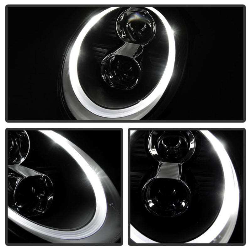 Spyder Porsche 911 997 2005-2009 Projector Headlights Halogen Model DRL LED Blk PRO-YD-P99705-DRL-BK 5080134 5080134 User 1