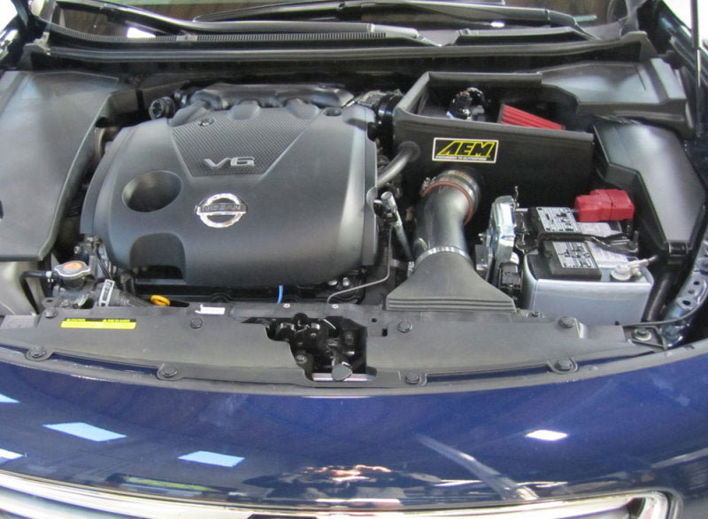 AEM Induction AEM 11-12 Nissan Maxima 3.5L V6 Silver Cold Air Intake 21-712C 21-712C Photo - Mounted