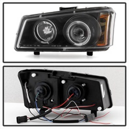 Spyder Chevy Silverado 1500 03-06 Projector LED Halo LED Amber Reflctr Blk PRO-YD-CS03-AM-BK 5009456 5009456 Photo - Unmounted