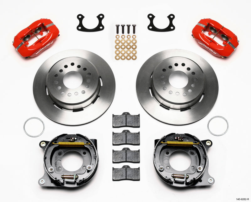 Wilwood Forged Dynalite P/S Park Brake Kit Red Small Ford 2.50in Offset 140-9282-R 140-9282-R Photo - Primary