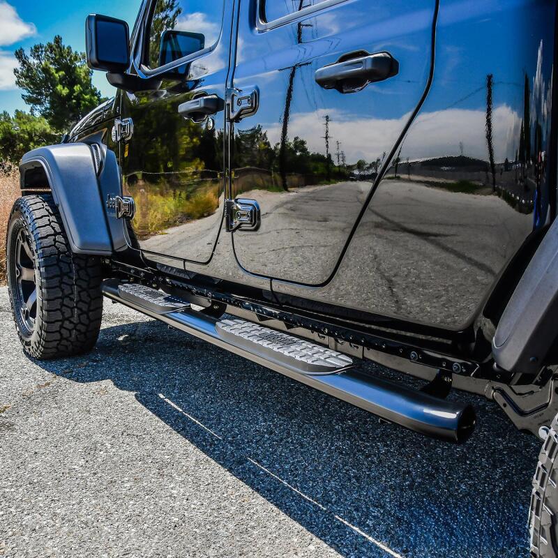 Westin 20-22 Jeep Gladiator PRO TRAXX 4 Oval Nerf Step Bars - Black 21-24165 21-24165 Photo - Mounted