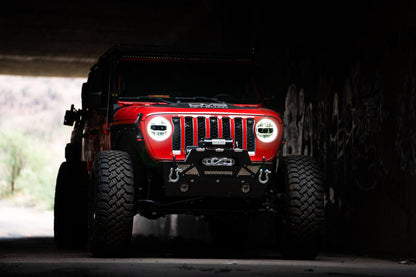 DV8 Offroad 2018+ Jeep Wrangler JL/Gladiator LED Projector Headlights HLCJL-01 HLCJL-01 Photo - Mounted