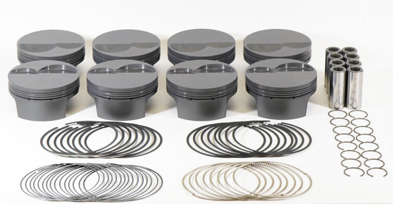 Mahle MS Piston Set SBF 347ci 4.030in Bore 3.4in Stroke 5.4in Rod .927 Pin -6.2cc 10.4 CR Set of 8 930250530 930250530 Photo - Primary