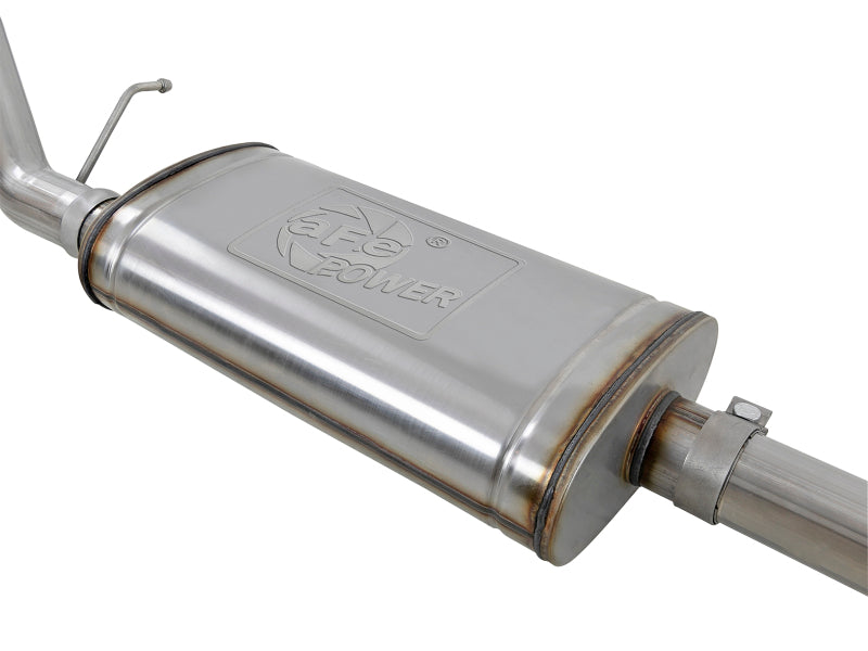 afe Apollo GT Series 2019 GM Silverado/Sierra 1500 4.3L/5.3L 409 SS CB Exhaust System w/Polished Tip 49-44107-P 49-44107-P Photo - Close Up