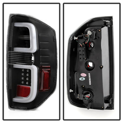 Spyder Toyota Tundra 2014-2016 Light Bar LED Tail Lights All Black ALT-YD-TTU14-LED-BKV2 5085962 5085962 Photo - Unmounted