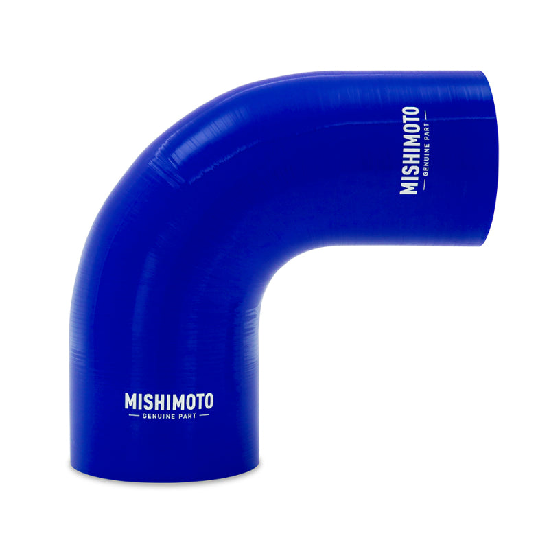 Mishimoto Silicone Reducer Coupler 90 Degree 3in to 4in - Blue MMCP-R90-3040BL MMCP-R90-3040BL Photo - Primary