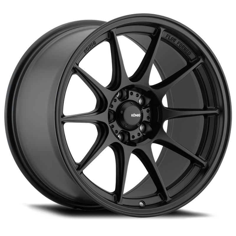 Konig Dekagram Wheel Semi-Matte Black 15x7.5 +35 4x100 DK75100355 Photo - Primary