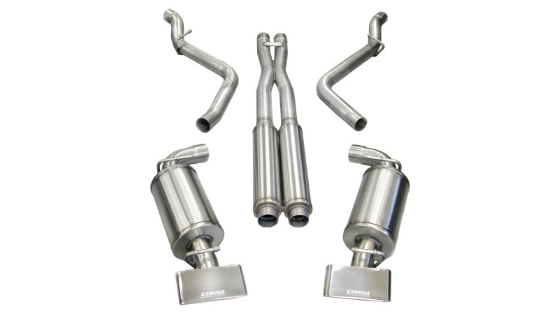 Corsa Performance 08-10 Dodge Challenger SRT-8 6.1L V8 Polished Xtreme Cat-Back Exhaust 14438 Photo - Primary