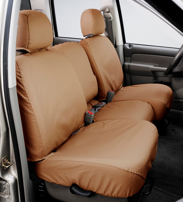 Covercraft 11-16 Dodge Ram Polycotton SeatSaver Custom Front Row Seat Covers - Tan SS2459PCTN SS2459PCTN Photo - Primary